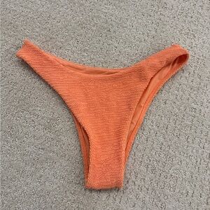 Monday Swimwear Byron Bottom - Tangerine Crinkle